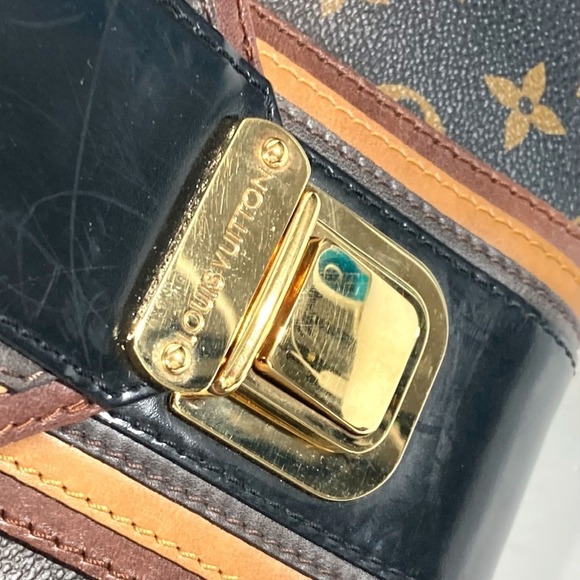 LOUIS VUITTON Black Monogram Canvas Shoulder Bag - Picture 10 of 16